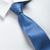 蓝色领带商务正装男士领带7cm 套装定制logo