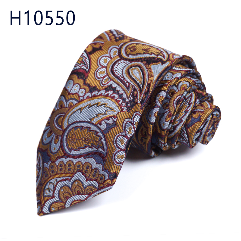 时尚腰果花型领带男士色织涤丝领带生产厂家