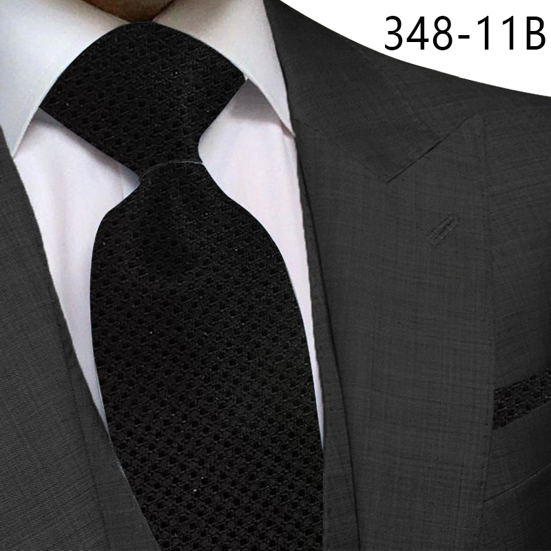 TONIVANI-555黑领带 百搭男士黑色领带 直供一件代发可定制