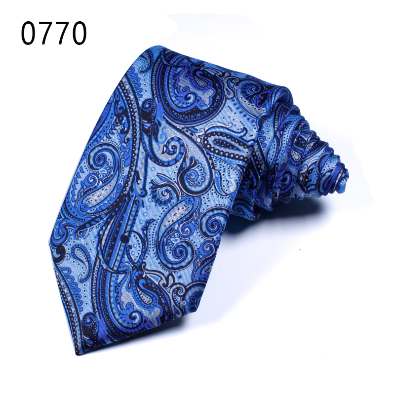 TONIVANI-44腰果花领带 涤丝印花腰果领带 休闲英伦风男士定制领带