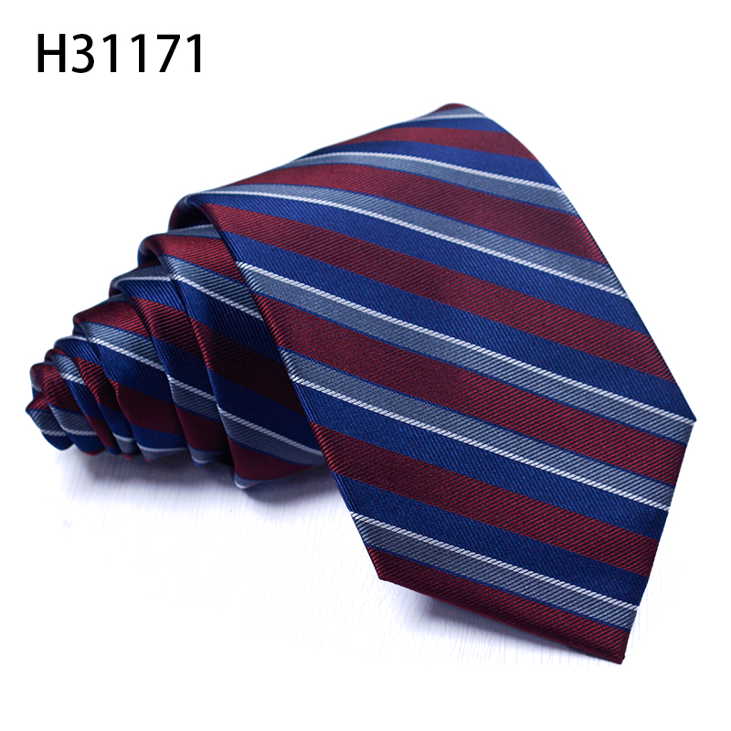 TONIVANI-34条纹商务领带 涤纶色织正装领带 休闲西服配饰男士领带