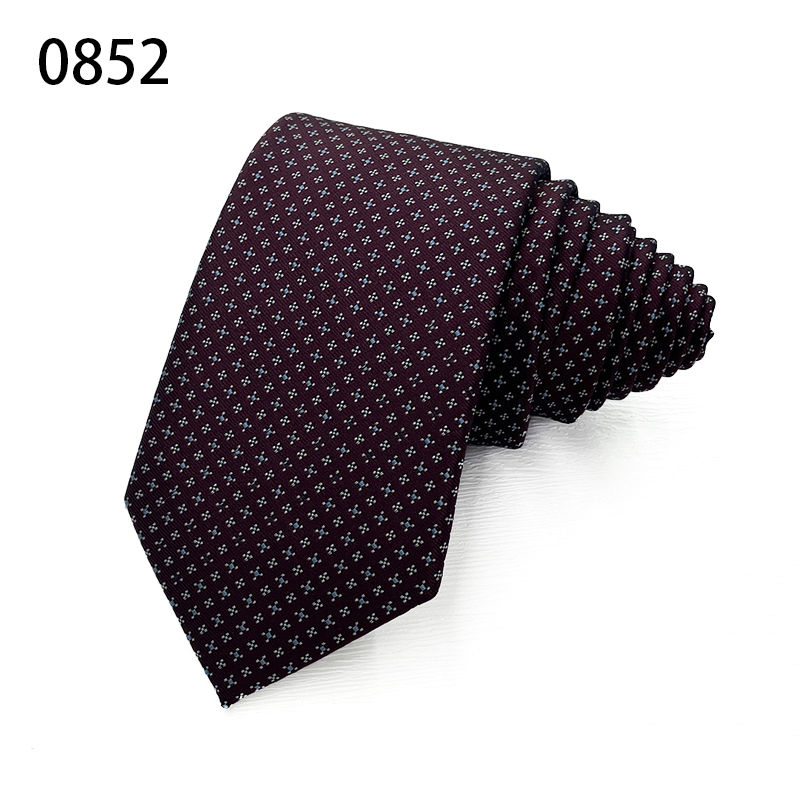 TONIVANI-592红色领带爸爸搭配上班领带点子款