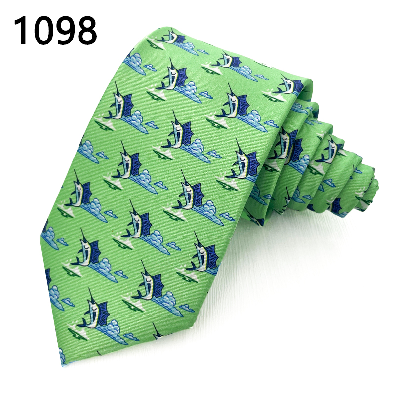 TONIVANI-646时尚西装男士领带定制男式小动物花型领带加工厂家