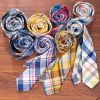 棉领带厂家批发中国风男士棉布领带时尚休闲印花领带现货
