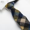 格子羊毛多色领带厚款男士时尚领带