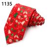 TONIVANI-653红色圣诞领带批发休闲男士领带跨境电商碎花格子领带厂家