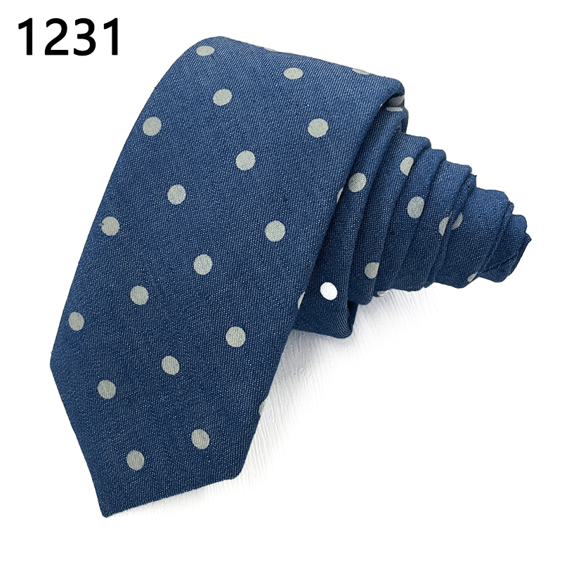 TONIVANI-655西装男士外贸领带加工定做棉领带厂家定制