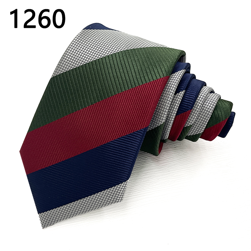 TONIVANI-659商务印花职业领带批发印花涤丝条纹男士领带