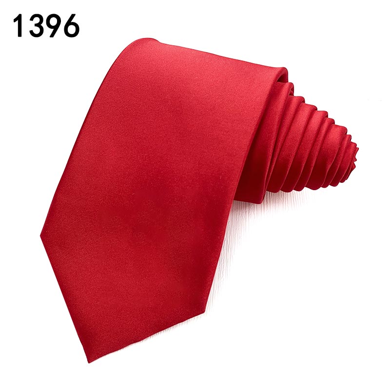 TONIVANI-673纯素色男士百搭领带鲜艳多色可选涤丝领带